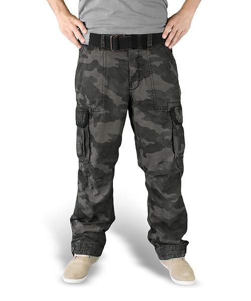 Spodnie PREMIUM VINTAGE BLACK CAMO SURPLUS 05-3597-42 L-11