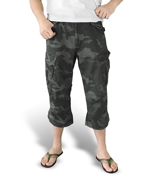 Spodenki ENGINEER VINTAGE 3/4 BLACK CAMO SURPLUS 07-5597-42 L-11