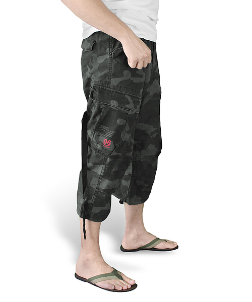 Spodenki ENGINEER VINTAGE 3/4 BLACK CAMO SURPLUS 07-5597-42 L-11