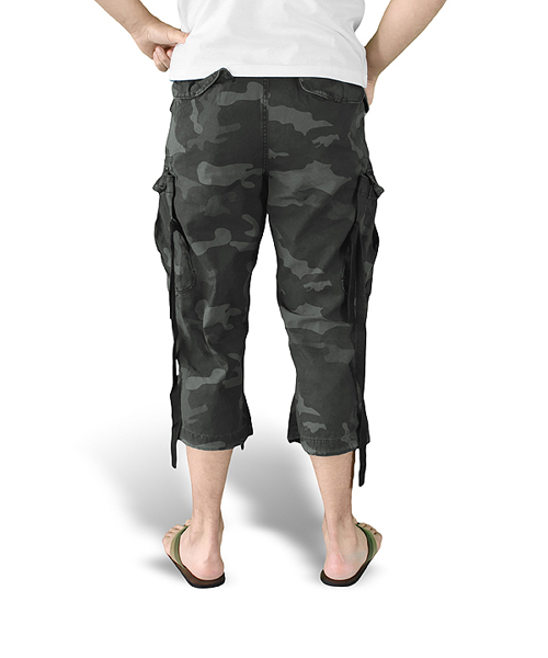 Spodenki ENGINEER VINTAGE 3/4 BLACK CAMO SURPLUS 07-5597-42 L-11