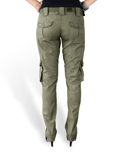 Spodnie damskie PREMIUM SLIMMY ZIELONE SURPLUS 33-3588-61 L-11