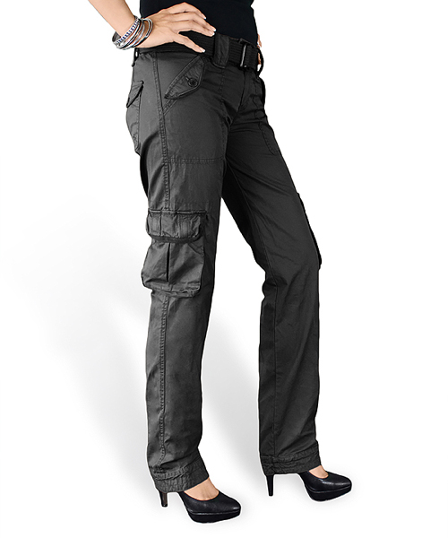 Spodnie damskie PREMIUM SLIMMY CZARNE SURPLUS 33-3588-63 L-11