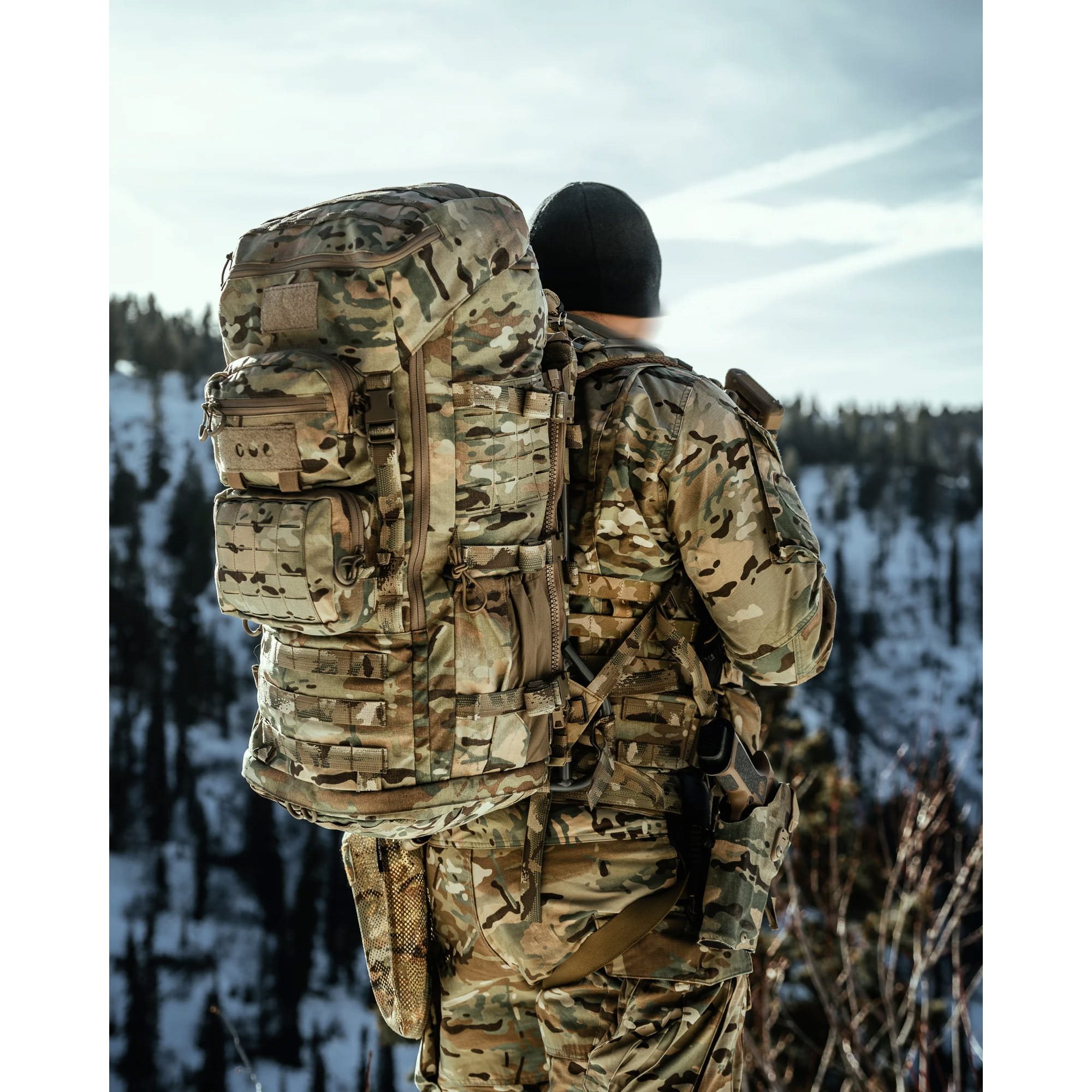 Waterproof Multicam Ruck EBERLESTOCK plecak MISSION RUCK MULTICAM | MILITARY RANGE PL