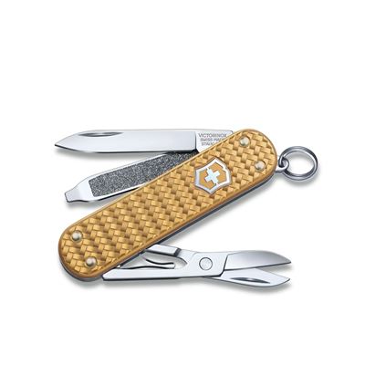 Scyzoryk CLASSIC SD ALOX PRECIOUS BRASS GOLD