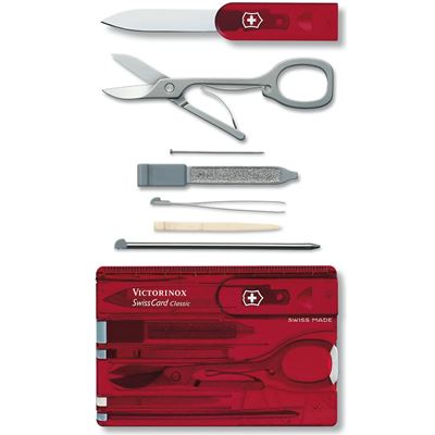 SwissCard CLASSIC RED przezroczysta