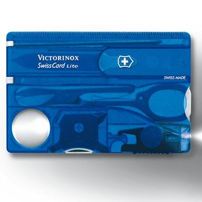 Karta SwissCard LITE NIEBIESKA przezroczysta