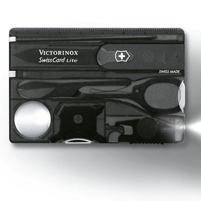 Karta SwissCard LITE CZARNA przezroczysta