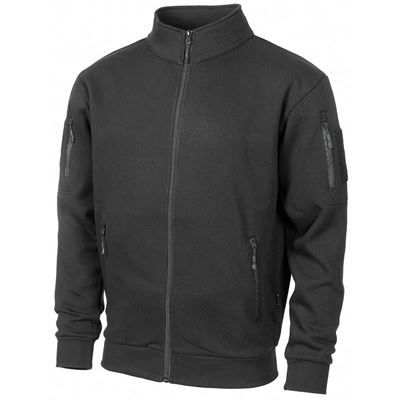 Zapinana na zamek bluza z kapturem TACTICAL BLACK