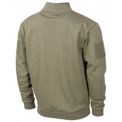 Zapinana na zamek bluza z kapturem TACTICAL GREEN