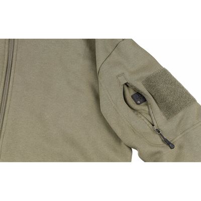 Zapinana na zamek bluza z kapturem TACTICAL GREEN