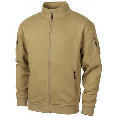 Zapinana na zamek bluza z kapturem TACTICAL COYOTE