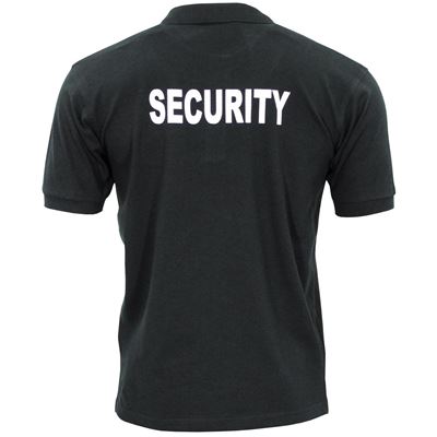 Koszulka polo SECURITY CZARNA
