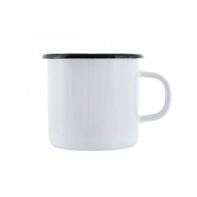 Kubek emaliowany 250 ml mocny BIAŁY