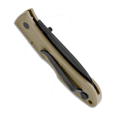 Nóż DOZIER HUNTER gładkie ostrze BLACK/COYOTE BROWN