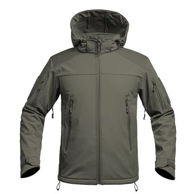 Kurtka softshell FIGHTER V2 z kapturem GREEN