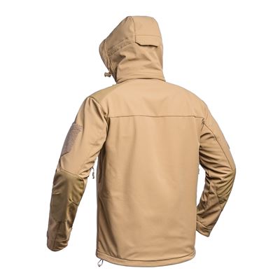 Kurtka softshell FIGHTER V2 z kapturem TAN
