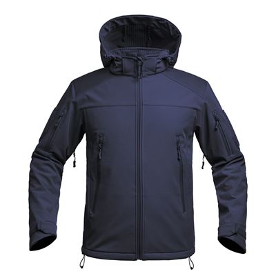 Kurtka softshell FIGHTER V2 z kapturem NIEBIESKA