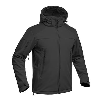 Kurtka softshell FIGHTER V2 z kapturem BLACK