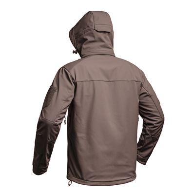 Kurtka FIGHTER V2 softshell z kapturem BRĄZOWA