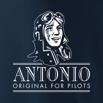 Koszulka z alfabetem ortograficznym ICAO NIEBIESKA