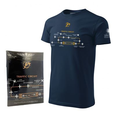 Koszulka z obwodem lotniskowym CIRCUIT BLUE