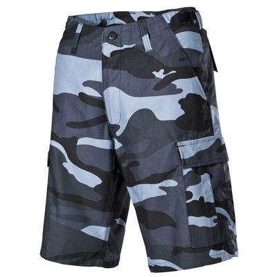 Szorty US cut BDU z bocznymi kieszeniami SKY BLUE CAMO