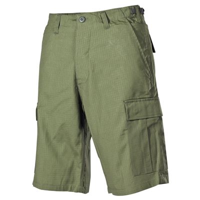 Szorty US cut BDU rip-stop ZIELONE