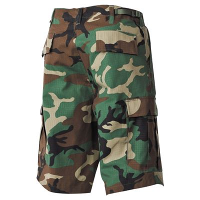 Szorty US cut BDU rip-stop WOODLAND