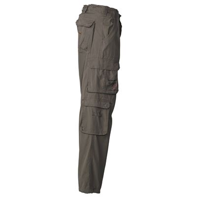 Spodnie VINTAGE DEFENSE sprane na ZIELONO