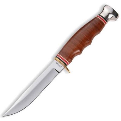 Nóż HUNTER z małą skórzaną rękojeścią