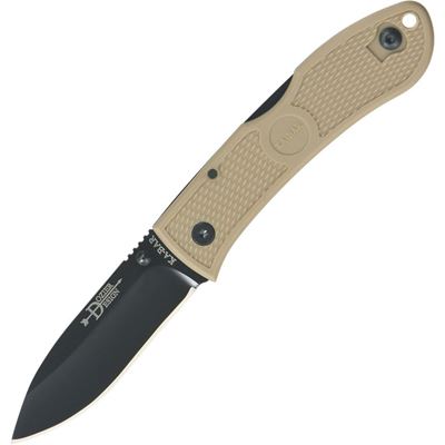 Nóż DOZIER HUNTER gładkie ostrze BLACK/COYOTE BROWN