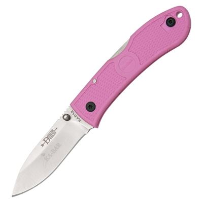 Nóż DOZIER HUNTER gładkie ostrze SILVER/PINK