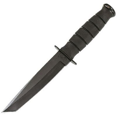 Nóż krótki FIGHTING/UTILITY TANTO gładkie ostrze BLACK