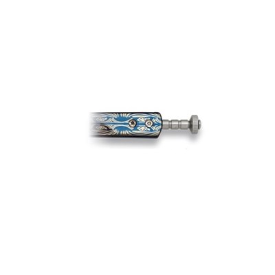 Nóż motylkowy RAIN BLUE z ornamentami