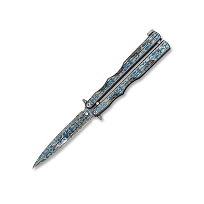 Nóż do krawata RAIN BLUE z ozdobami