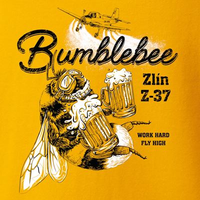 Koszulka ZLÍN Z-37 BUMBLEBEE ŻÓŁTA