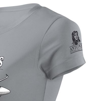 Damska koszulka wiatrówka SZD-54-2 PERKOZ GREY