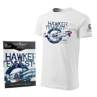 Koszulka RAF HAWKER TEMPEST WHITE