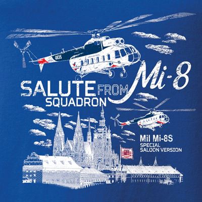 Koszulka Mi-8 Squadron SALUTE BLUE