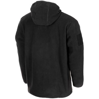 FLEECE bluza z kapturem zapinana na zamek TACTICAL BLACK