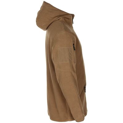 FLEECE bluza z kapturem zapinana na zamek TACTICAL COYOTE