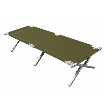 Łóżko polowe model US CAMP składane 600D wraz z torbą GREEN