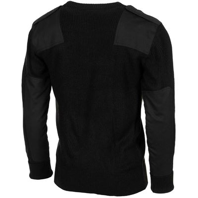 Sweter BW z kieszenią na piersi ACRYL CZARNY