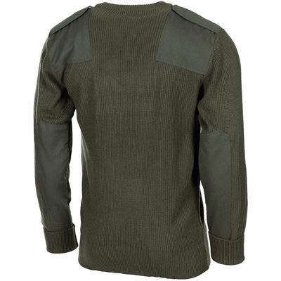 Sweter BW z kieszenią na piersi AKRYL ZIELONY