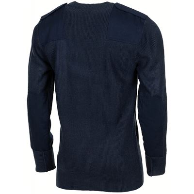 Sweter BW z kieszenią na piersi ACRYL NIEBIESKI