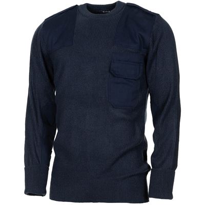 Sweter BW z kieszenią na piersi ACRYL BLUE
