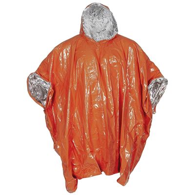 Ponczo awaryjne ALU ORANGE/SILVER