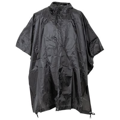 Ponczo US rip-stop 144x223 cm CZARNE