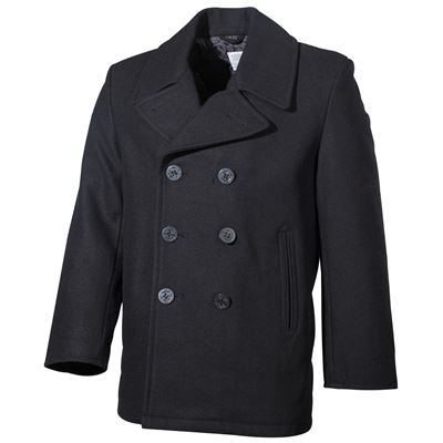 US Pea Coat BLACK