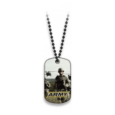 Znaczek identyfikacyjny ARMY z łańcuszkiem